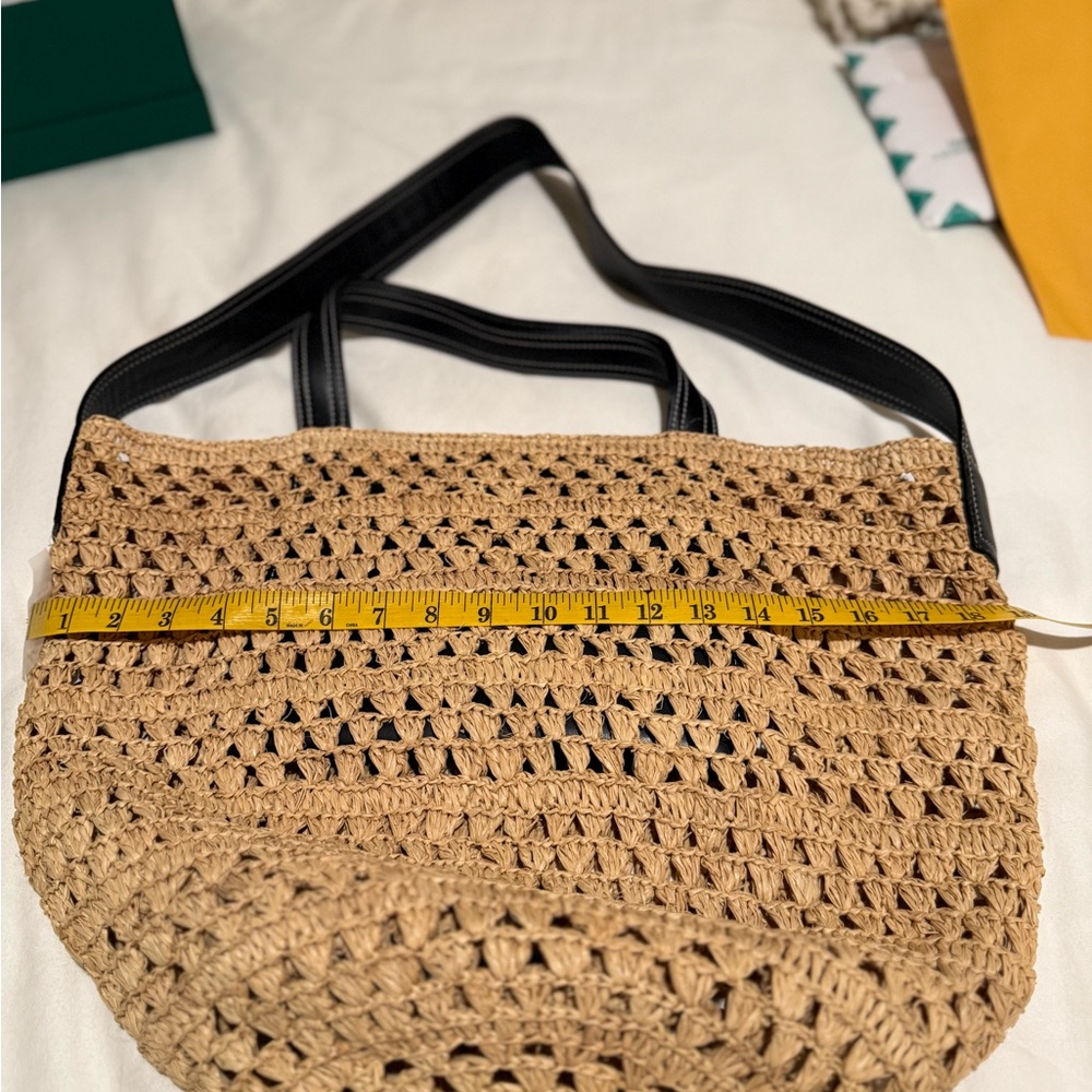 Stella McCartney Raffia Tote and Shoulder Bag - Picture 3 of 11